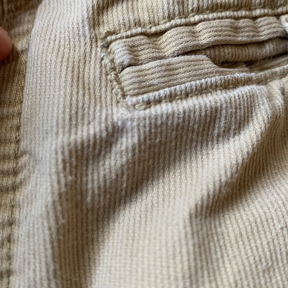 Baby Gap boy size 4 khaki cotton adjustable waist cargo shorts heavy duty VGUC